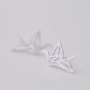 925銀針&times;千紙鶴&times;耳針