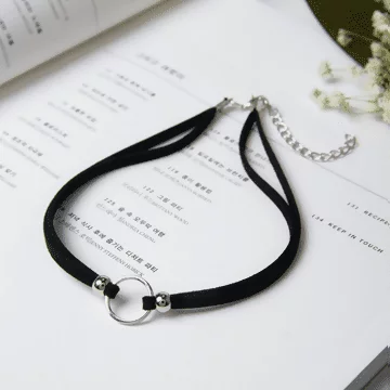 圓環雙線&times;個性頸鍊&times;銀