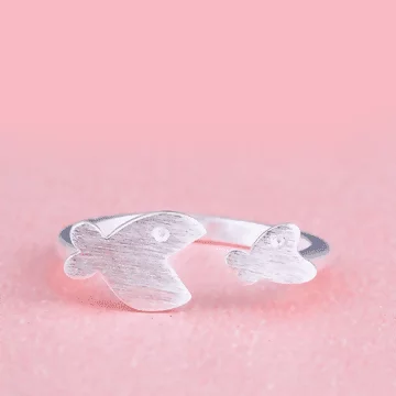 925銀飾×大魚吃小魚×開口戒指