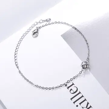 925銀飾&times;幾何球鏤空晶鑽&times;手鍊