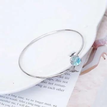 925銀飾&times;人魚泡泡&times;開口手環