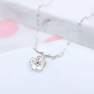 925銀飾×粉櫻之戀×鎖骨項鍊