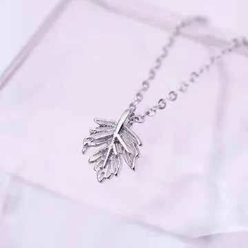 925銀飾&times;一片楓葉&times;鎖骨項鍊