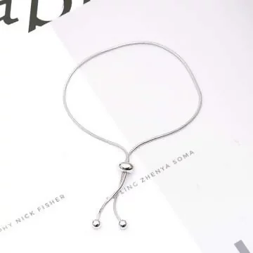 925銀飾&times;蛇骨抽拉繩垂線&times;手鍊