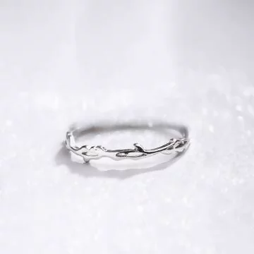 925銀飾×荊棘×開口戒指