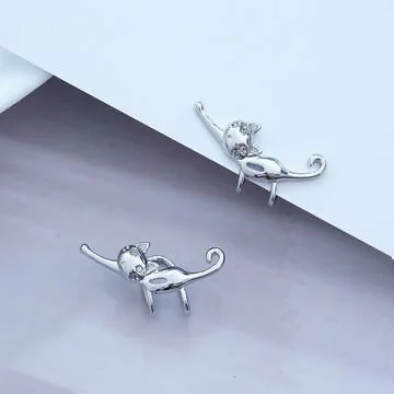 慵懶的貓咪&times;U型耳夾