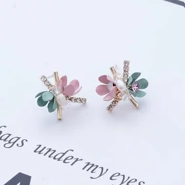 袖珍捧花×吊墜耳環