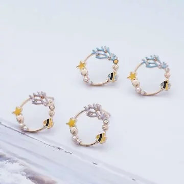 珊瑚海與魚&times;耳環&times;共二色