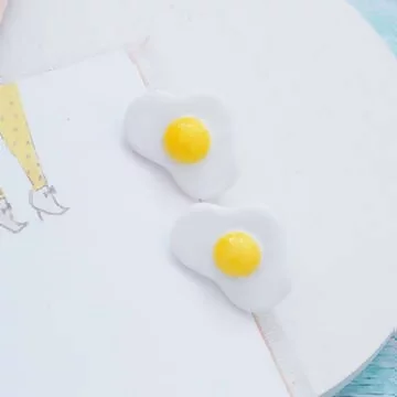 荷包蛋&times;耳環