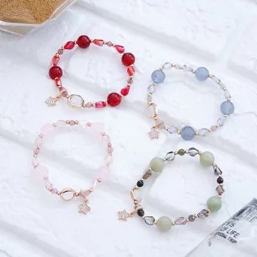 六角幾何星星&times;固定式串珠手環&times;共四色