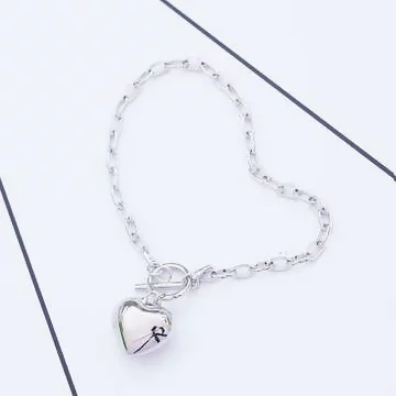 個性光面愛心×手鍊