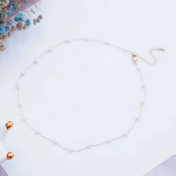 氣質滿串珍珠&times;鎖骨項鍊