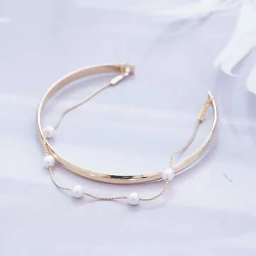 環鍊珍珠×開口手環