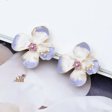 紫羅蘭小蜻蜓&times;螺旋耳夾