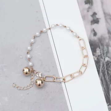 鍊子珍珠大金球&times;腳鍊