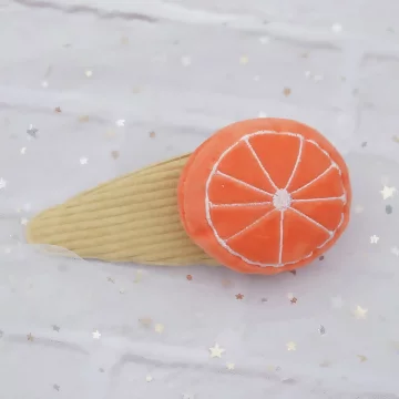 柳橙布偶&times;髮夾