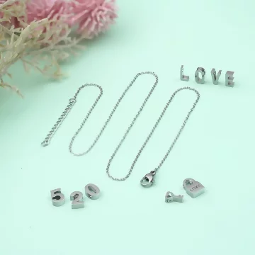 鋼飾×傳情密碼×可選配吊墜×項鍊