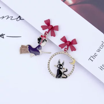小魔女與黑貓&times;不對稱螺旋耳夾