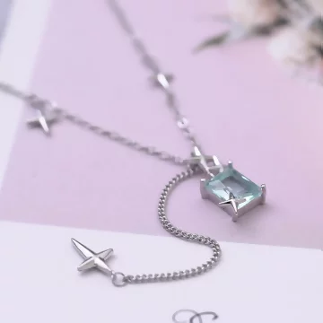 四芒星藍方鑽&times;項鍊