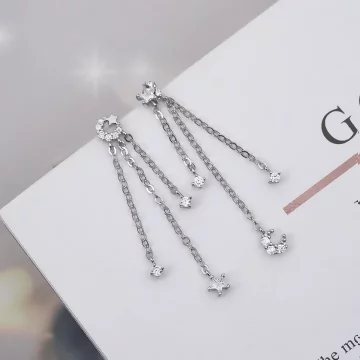 星月之夢&times;不對稱吊墜耳環