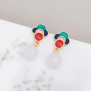 古典祥雲&times;吊墜耳環