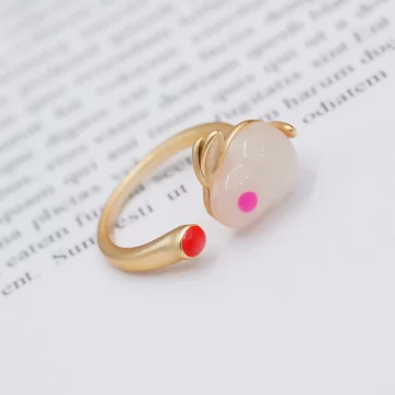 古風小兔&times;開口戒指