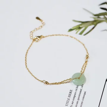 古典簡約平安扣&times;手鍊