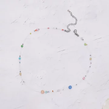 彩色懸浮泡泡球&times;項鍊