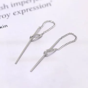 925銀針&times;水滴型彎勾&times;耳線