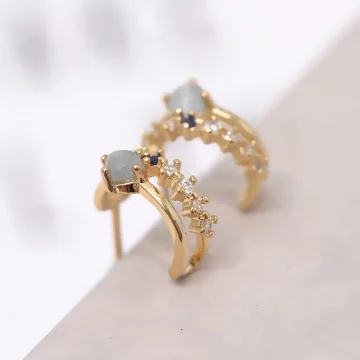 海島藍霧&times;耳環