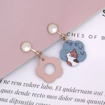 花朵貓語&times;不對稱螺旋耳夾