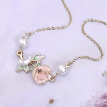 優雅玫瑰花&times;項鍊