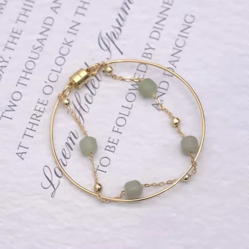 雙層古典圓珠×磁吸手環