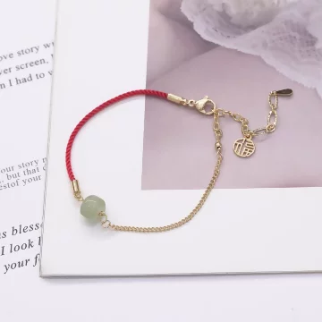 綠珠納福&times;紅繩手鍊