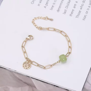 囍字綠珠&times;手鍊