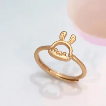 金兔報喜&times;開口戒指