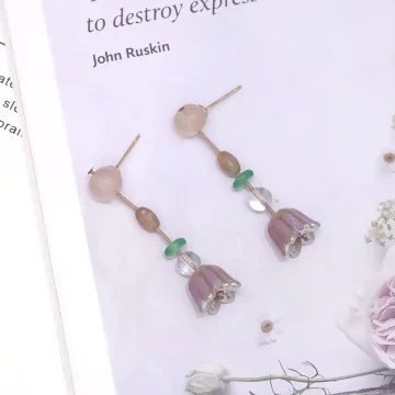 古風飄逸鬱金香&times;吊墜耳環