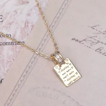 情書&times;鎖骨項鍊