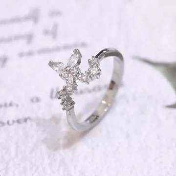 925銀飾&times;萌芽小清新&times;開口戒指