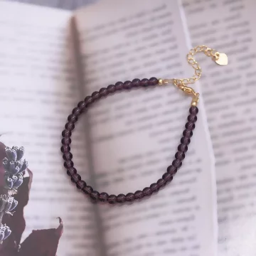 紫蘿蘭&times;水晶手鍊