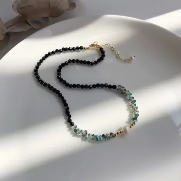 黑尖石珍珠&times;鎖骨項鍊