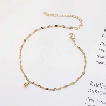 小金珠o型鍊&times;腳鍊