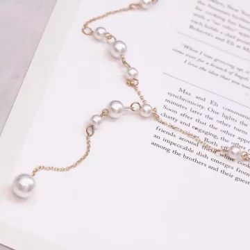 Y字甜美珍珠&times;項鍊