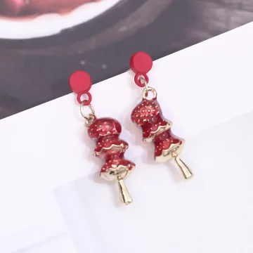 喜氣糖葫蘆&times;吊墜耳環