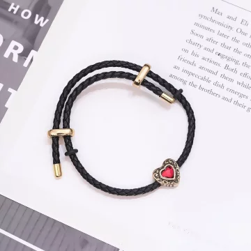 歐羅巴紅心&times;拉繩手鍊