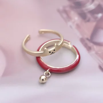金喵紅通通&times;二套件戒指組
