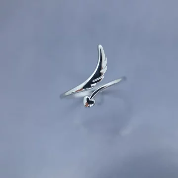925銀飾&times;心之翼&times;開口戒指