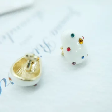 晶鑽彩蛋&times;三角耳夾