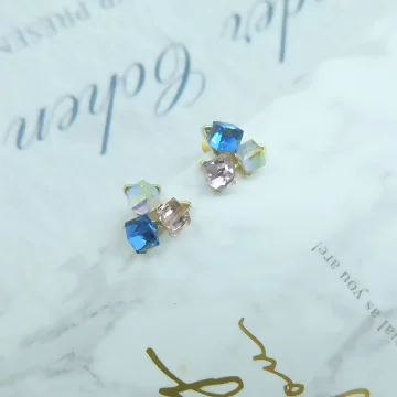 方糖彩晶&times;耳環