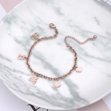 316鋼飾&times;小熊BABY&times;手鍊&times;玫瑰金